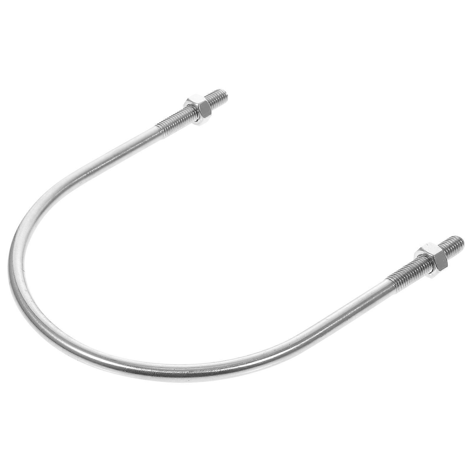 Stainless Steel U Bolt with Nuts and Washers for Machine Silver Color Durable and RustProof 10mm