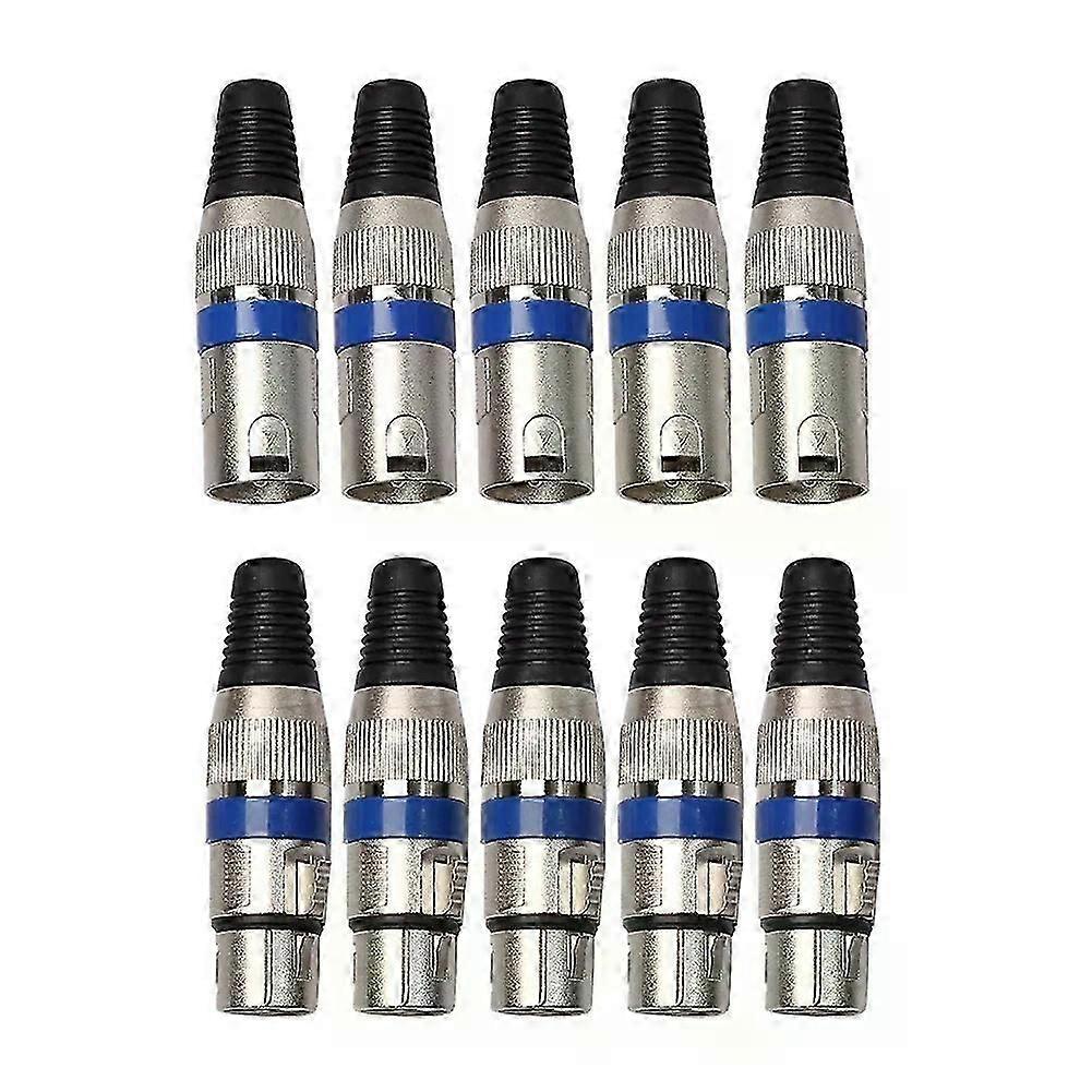 5 Pairs Audio Microphone Cable Practical Mic Adapter Converter Convenient Durable Multi-function XLR 3 Pin Suitable for  Video Connecting