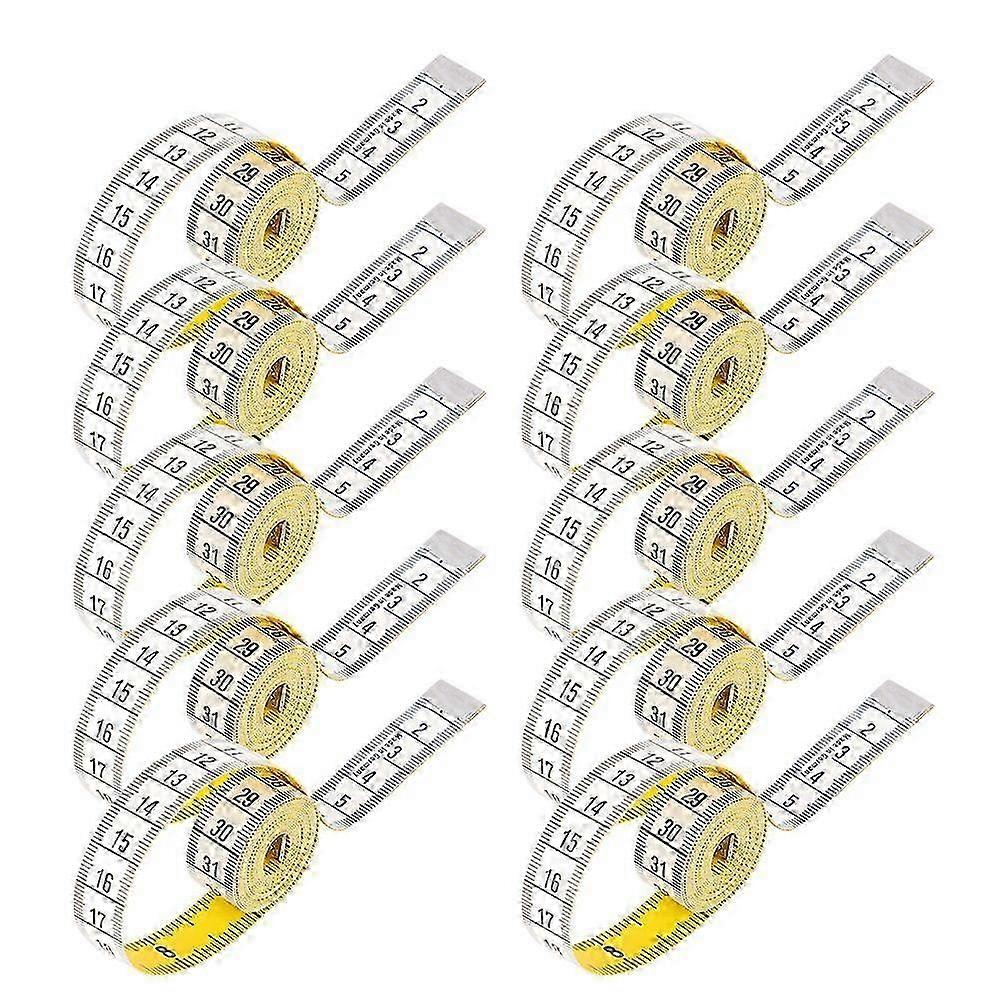 2025 Latest Model 10 Pcs Tape Measure PU Material Soft Measuring Ruler