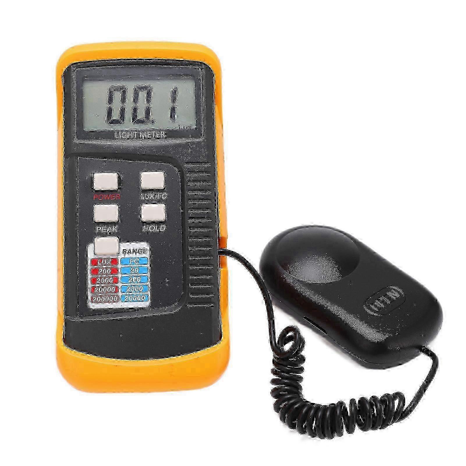 LX1330B Handheld Illuminance Meter Digital Light Meter Photometer 0.1 Lx~200000Lx
