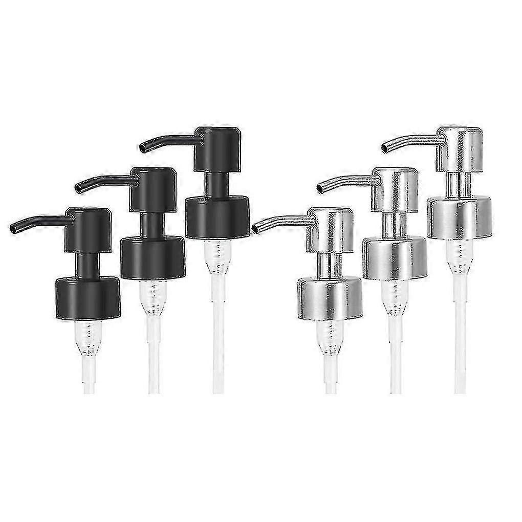 6pcs αντικατάσταση αντλίας διανεμητών σαπουνιού ανοξείδωτου με το νήμα για το πρότυπο 28/400 si λαιμού