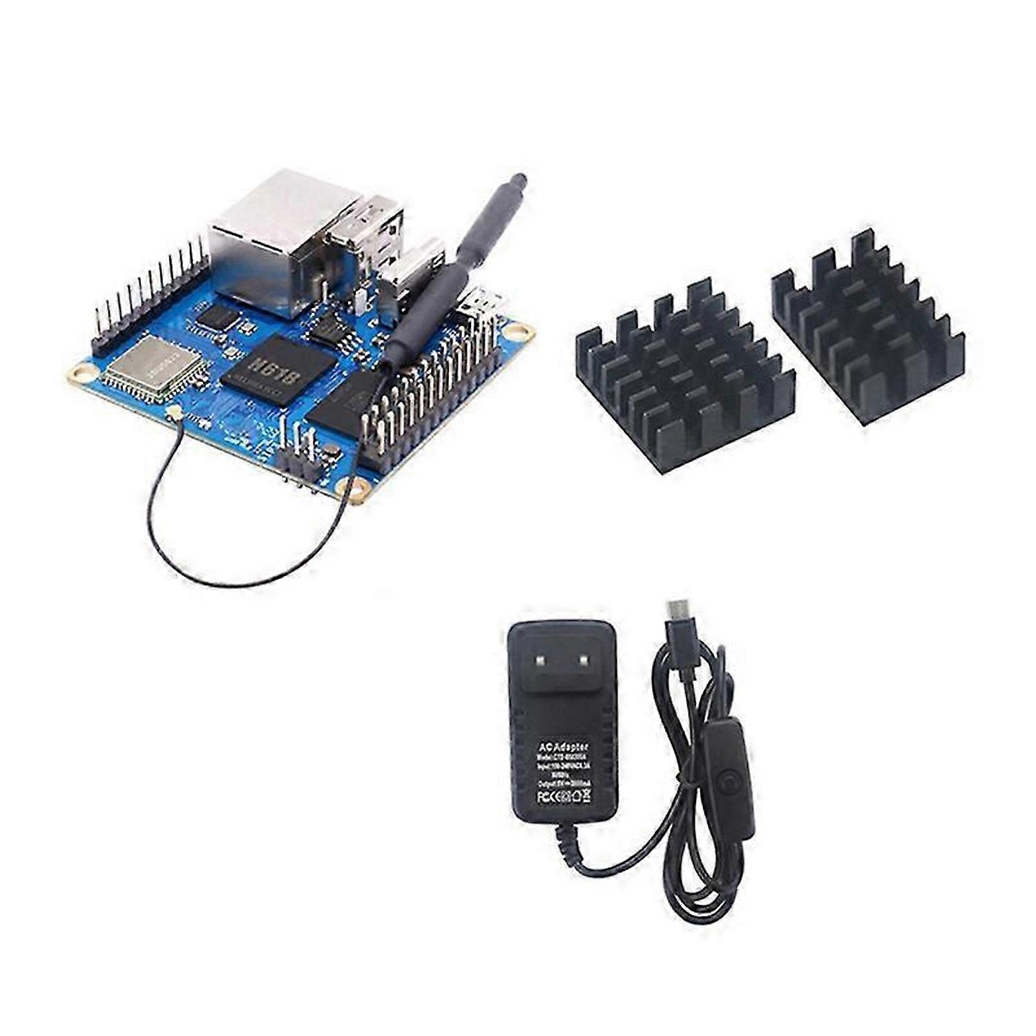 For Zero3 Development Board 4GB with Heat Sink EU Plug