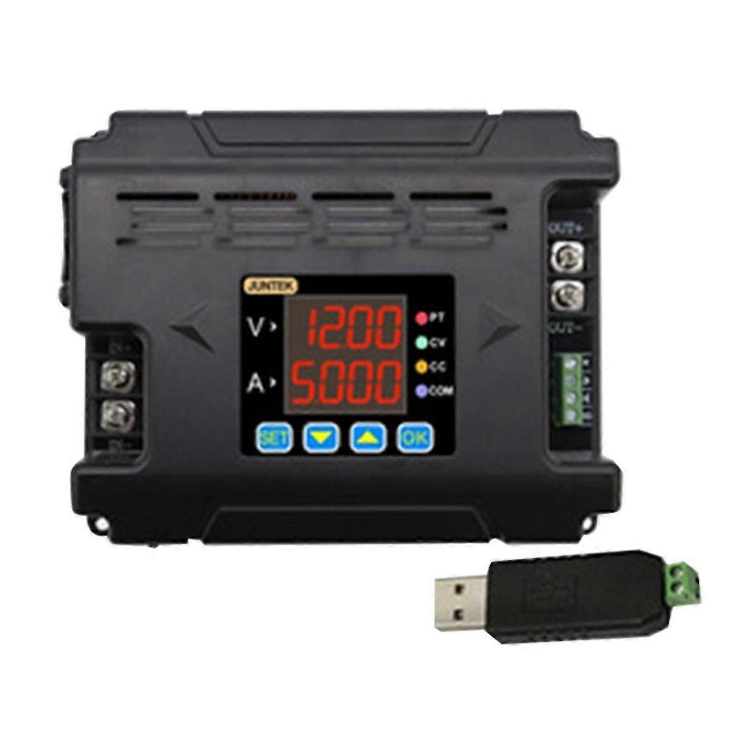 60V 24A DC-DC Step-Down Power Supply, Constant Voltage and Current LCD Voltmeter Buck Voltage Conve