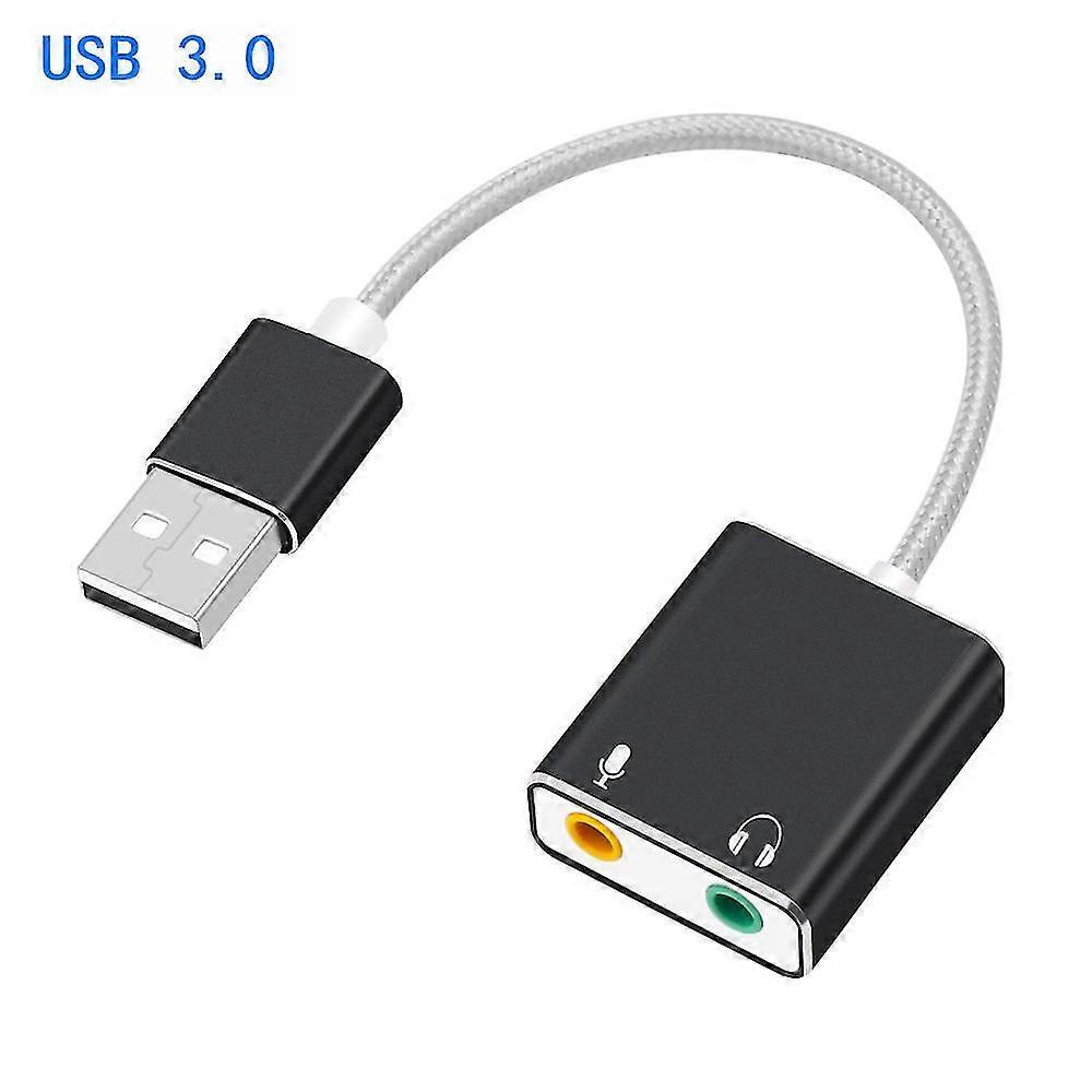 External Usb Sound Card Type C / Usb To 3.5mm Jack Usb Audio Adapter Earphone Micphone For Macbook Computer Laptop Pc