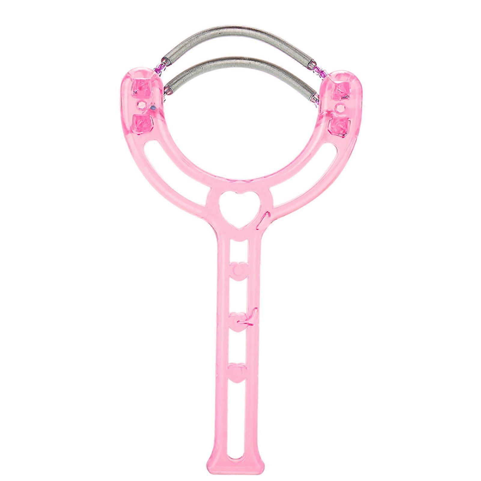 Portable Face Lips Hair Epilator Removal Plastic Spring Device Beauty Tool (Pink)