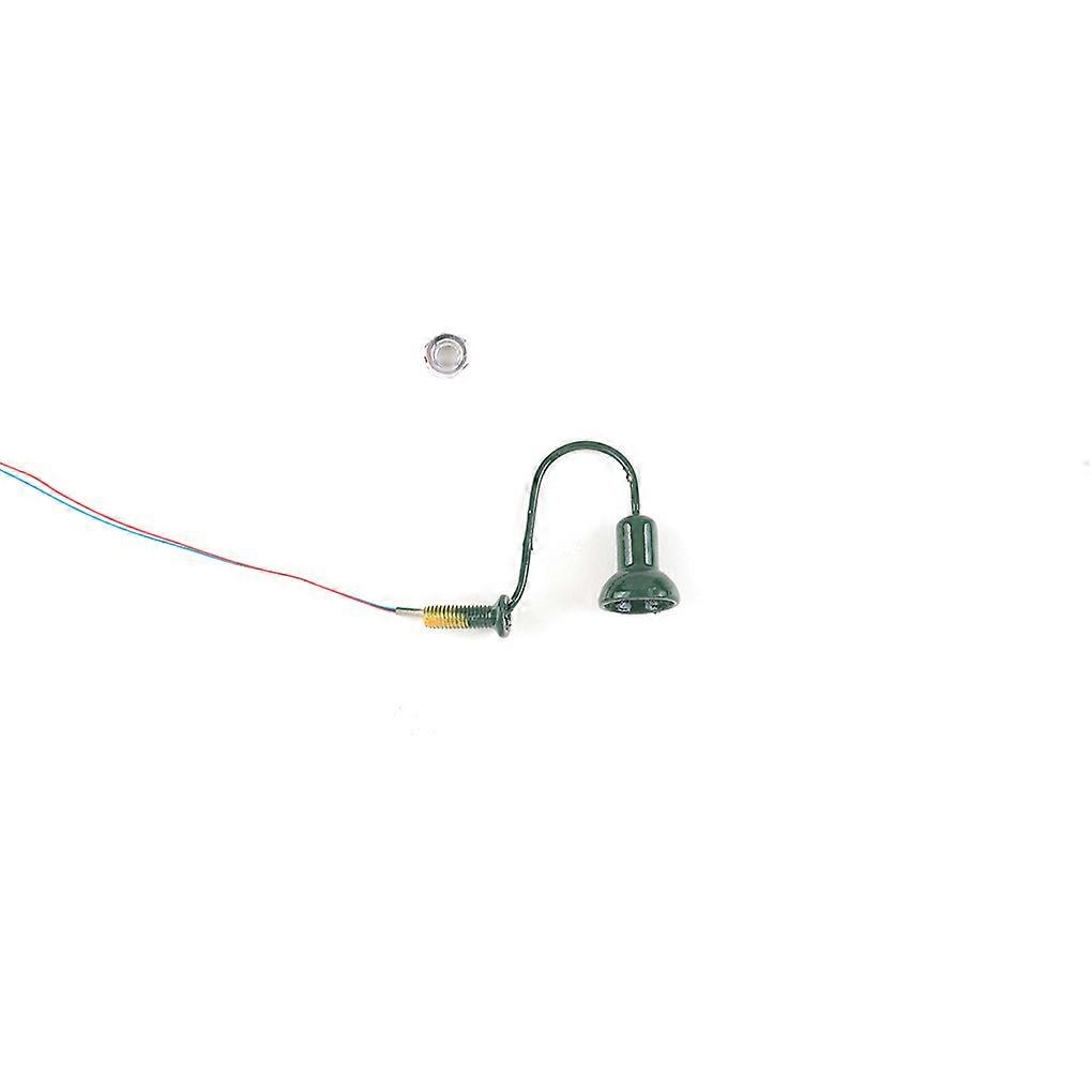 1:87 Scale LED Wall Gooseneck Lamps Model Making Railroad Train Layout Lamp Microlandschaft Light for Building Street