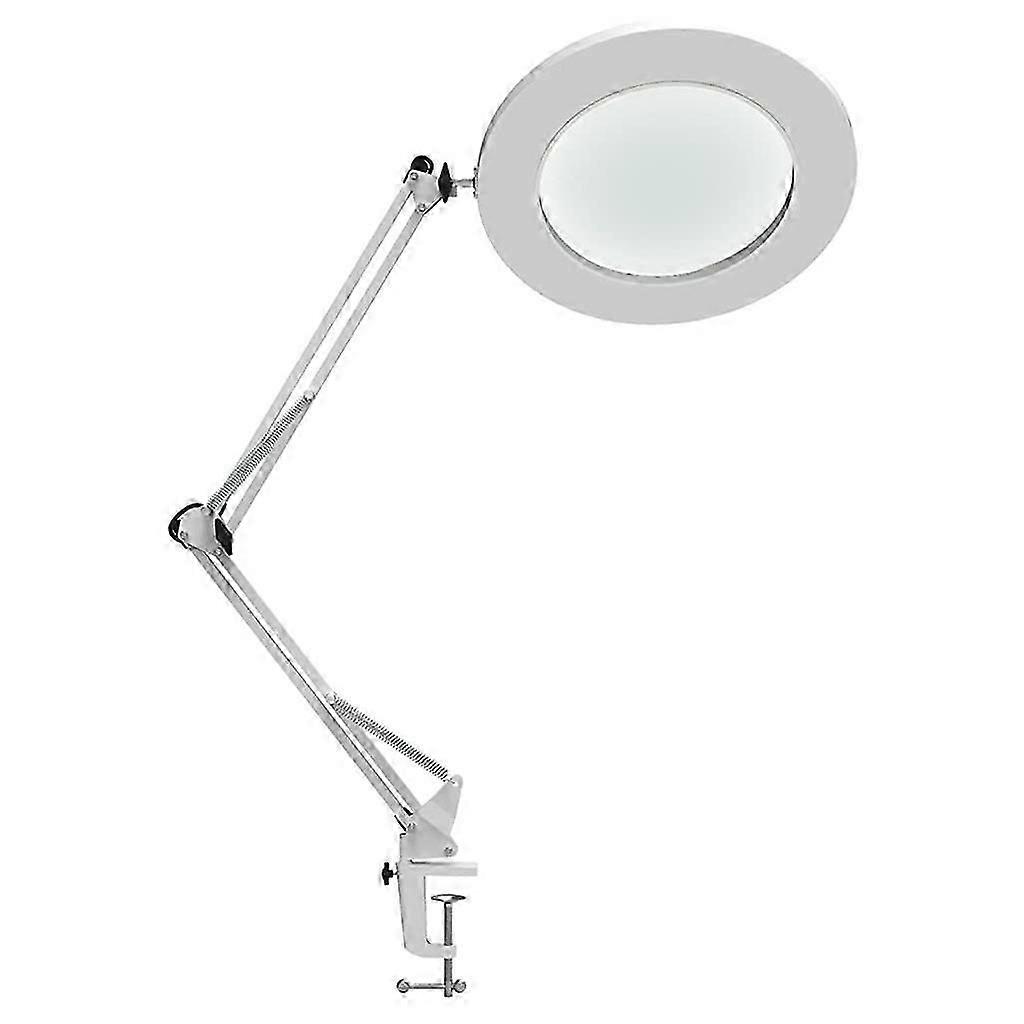 LED Magnifying Lamp Metal Swing Arm Magnifier Lamp - Stepless Dimming 2 Sizes