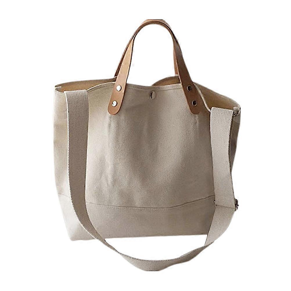 Canvas Large Capacity Bag for Storage Simple Fashion Tote Shoulder Bag