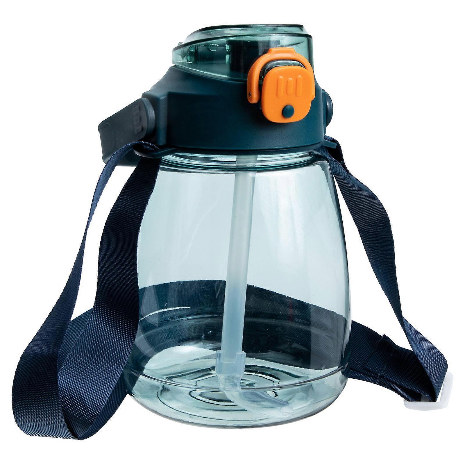 Transparent Water Bottle Water Holder for Storage with Straw Design
