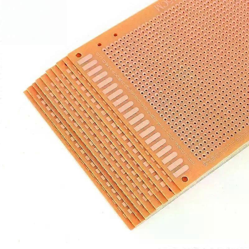 5/10PCS Single Sided Yellow PCB Prototype Board Kit 3 Sizes 5x7cm 7x9cm 9x15cm DIY PCB Board Universal Breadboard