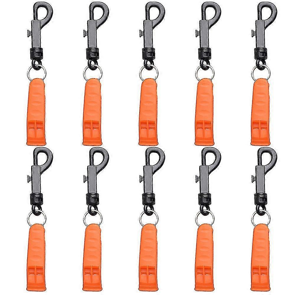 10pcs Whistle With Clip For Kayak Diving Emergency Safety Whistle Signaling Device Outdoor Muti-too Edition 0923