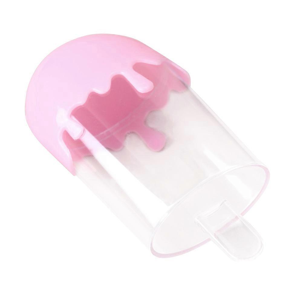 Plastic Candy Box Ice Cream Shape for Storage 12Pcs Transparent Pink Containers