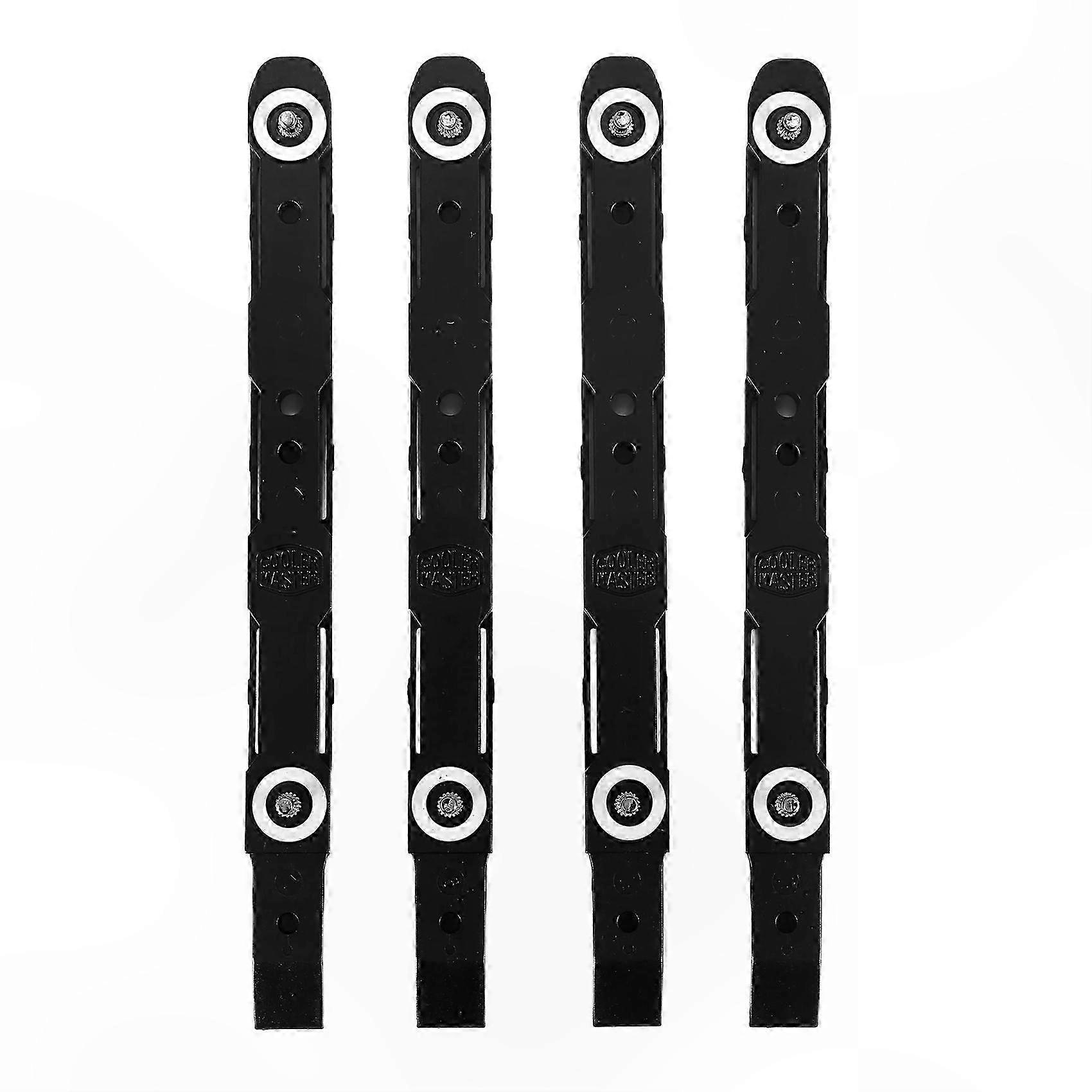 4-Pack 3.5" HDD Mounting Rails for Chassis, Black Drive Brackets Compatible with Multiple Cases