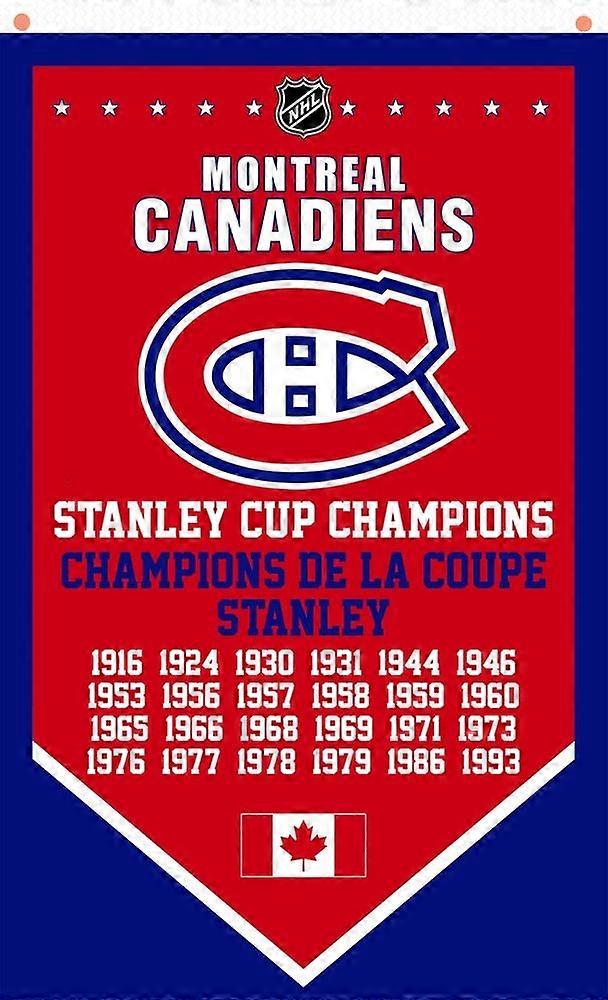 Echipa de hochei Montreal Memorable Flag Canadiens Champs Cel mai bun banner