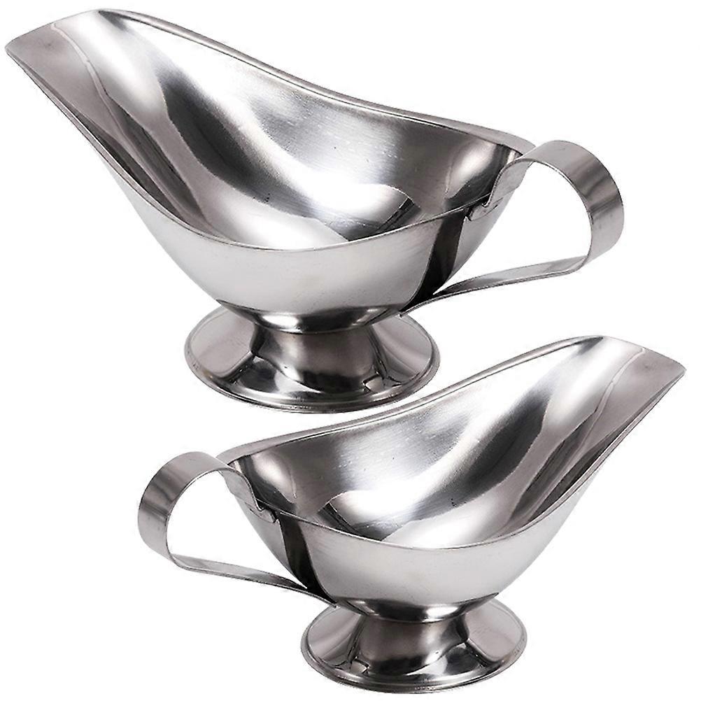 Sauce Boat Stainless Steel Sauce Container for Use 10Pcs