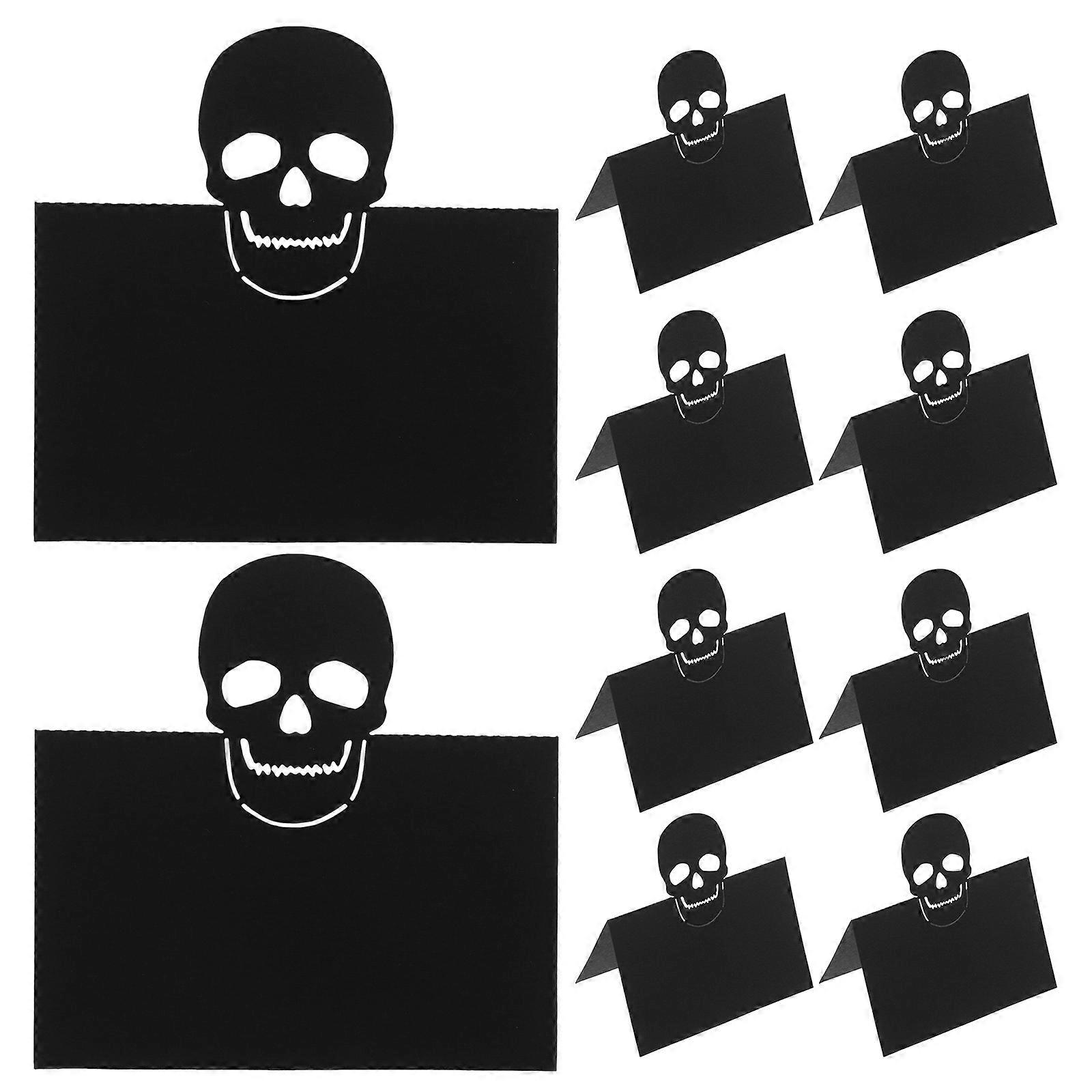 Seating Organization Table Cards 250 Pcs Rectangular Skull Design Perfect For Dinner Parties And Halloween Events 12X9CM Quality
