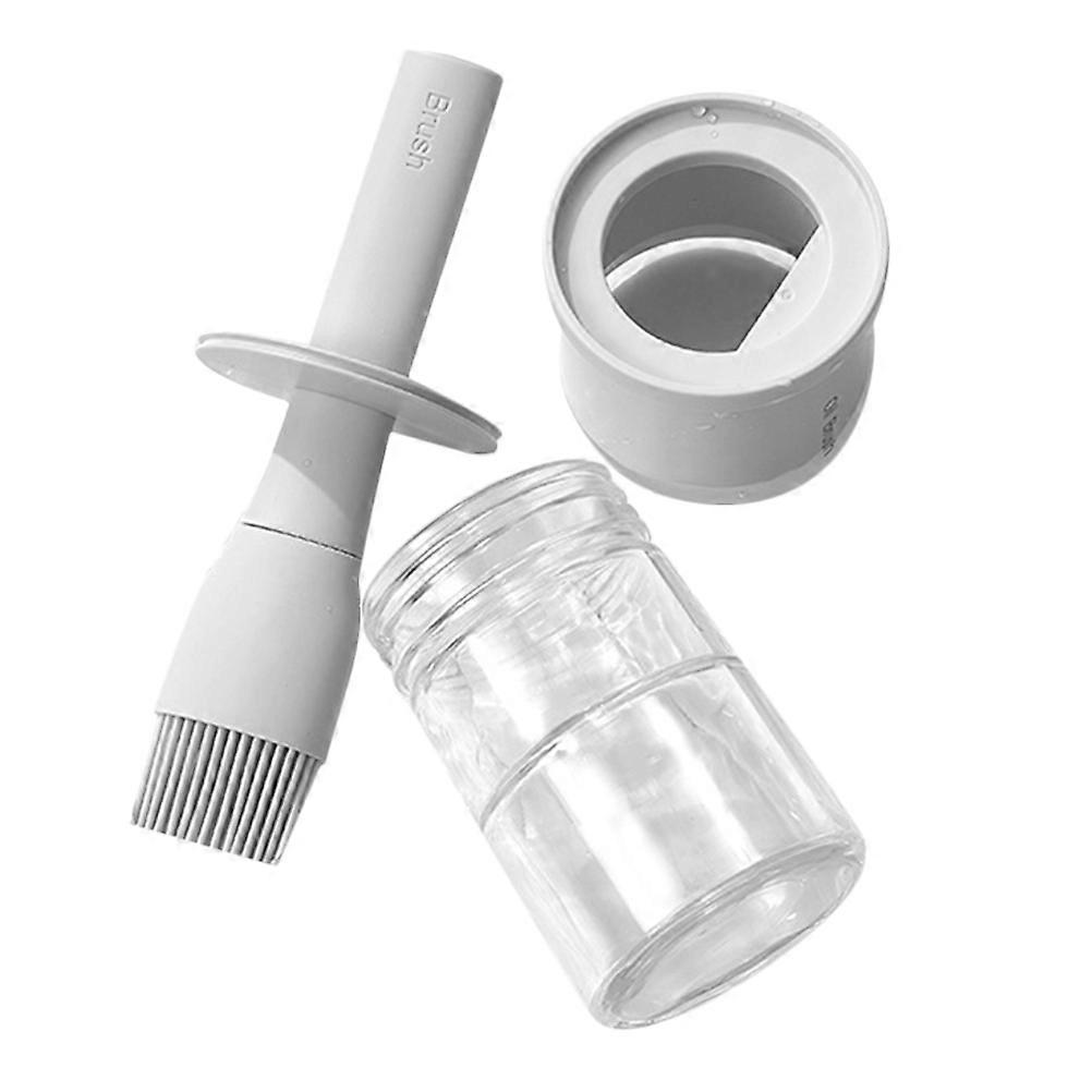 Kitchen Oil Brush for Grilling with 4Pcs Silicone Basting Brushes