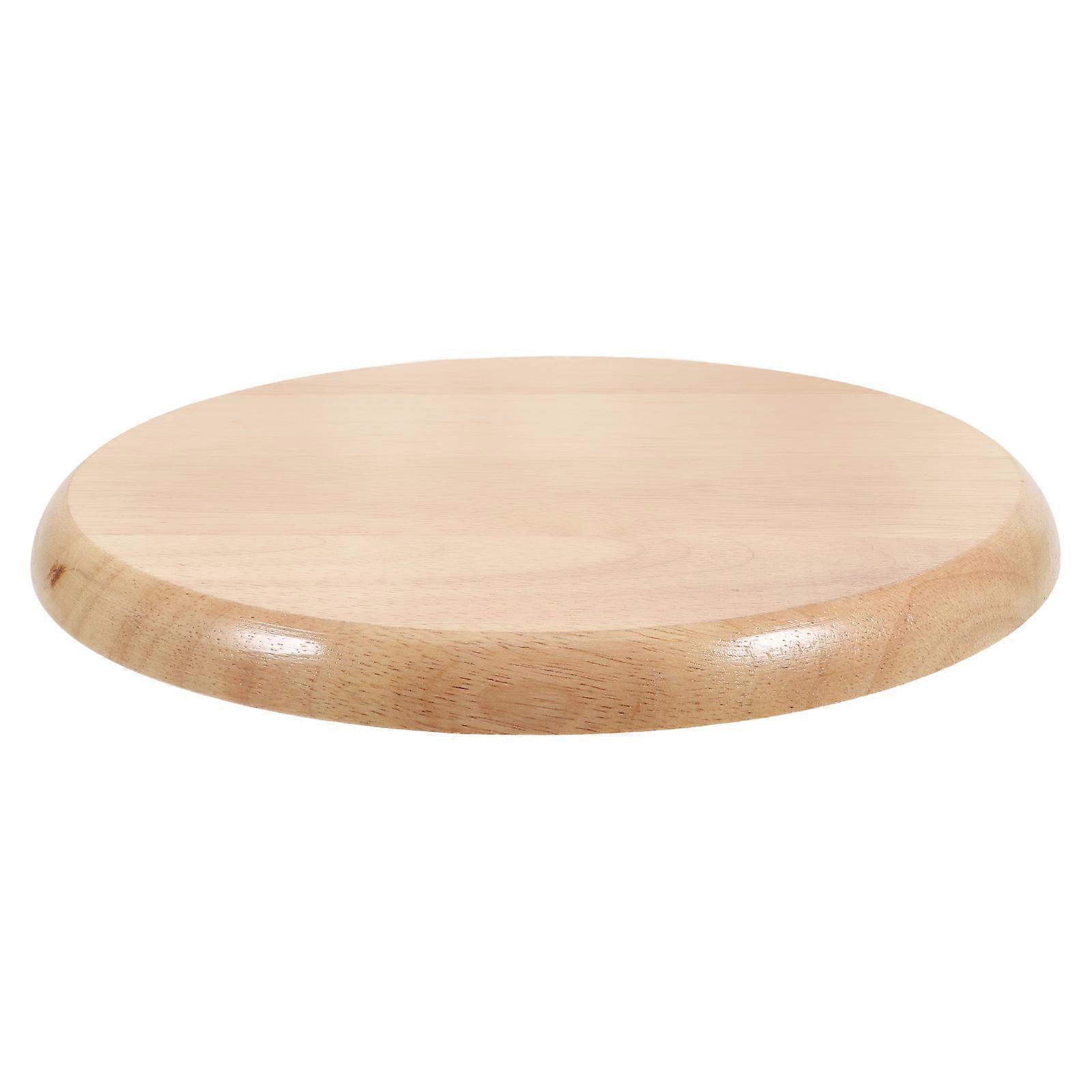 Wooden Seat Replacement Part For Bar Stool 2Pcs Round Shape Ideal For Household Users Business Owners Khaki Color