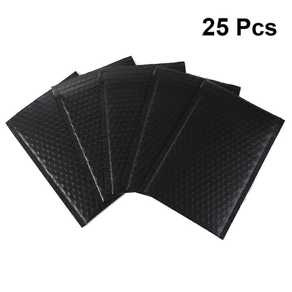 Bubble Pouch Packaging Bag Shockproof for Storage Use 25Pcs Black Protective