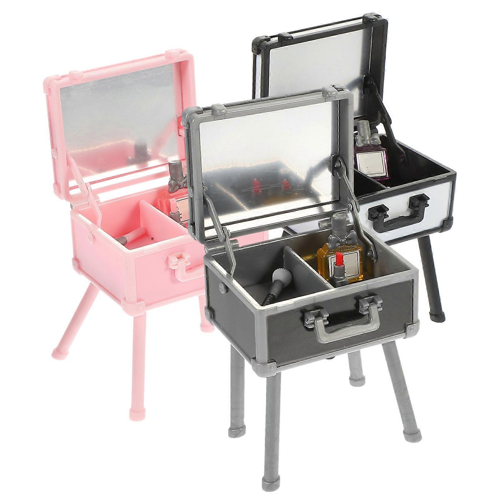 Miniature Simulation Makeup Box Lipstick Decor with 12Pcs Pack