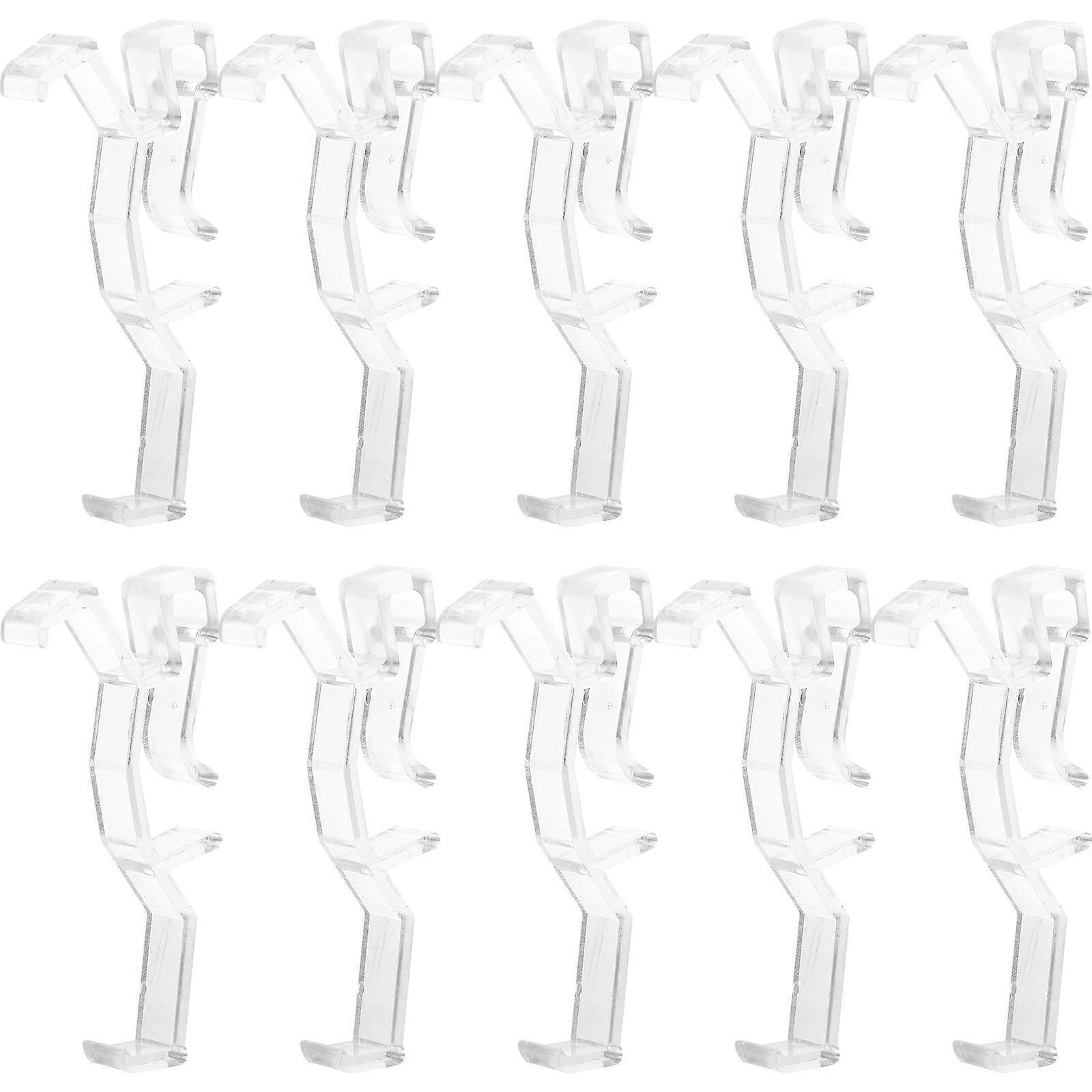 Plastic Valance Clips for Blind Curtain Installation 100Pcs Pack