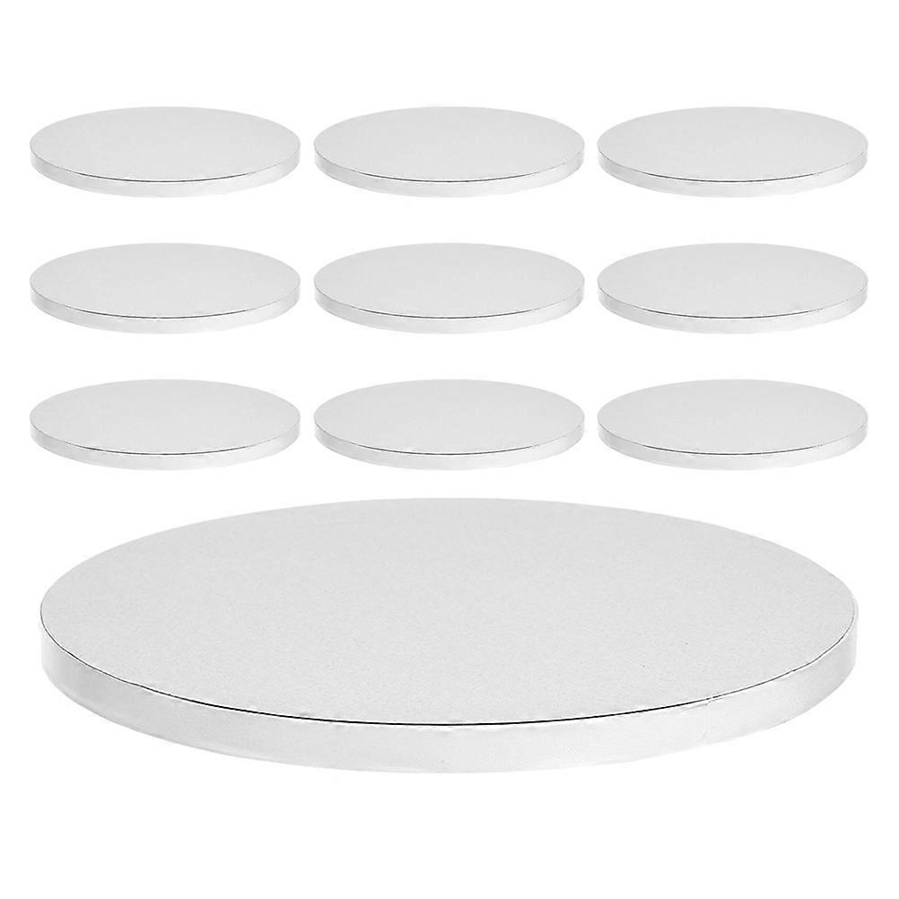 Corrugated Cardboard Round Cake Boards for Baking Use 20Pcs White Base