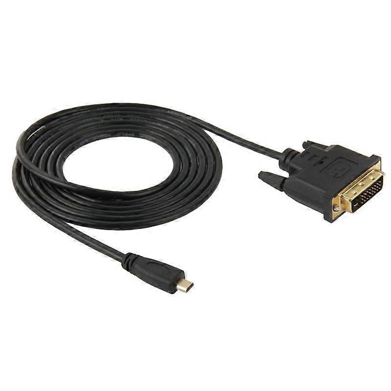 1.8m Micro HDMI (Type-D) Male to DVI 24+1 Cable