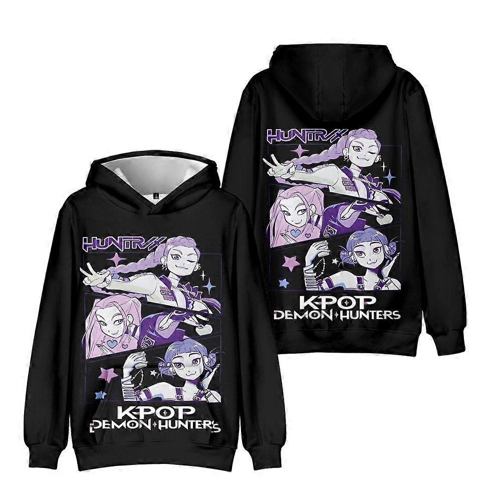 Moletom com capuz KPop Demon Hunters com estampa 3D 07