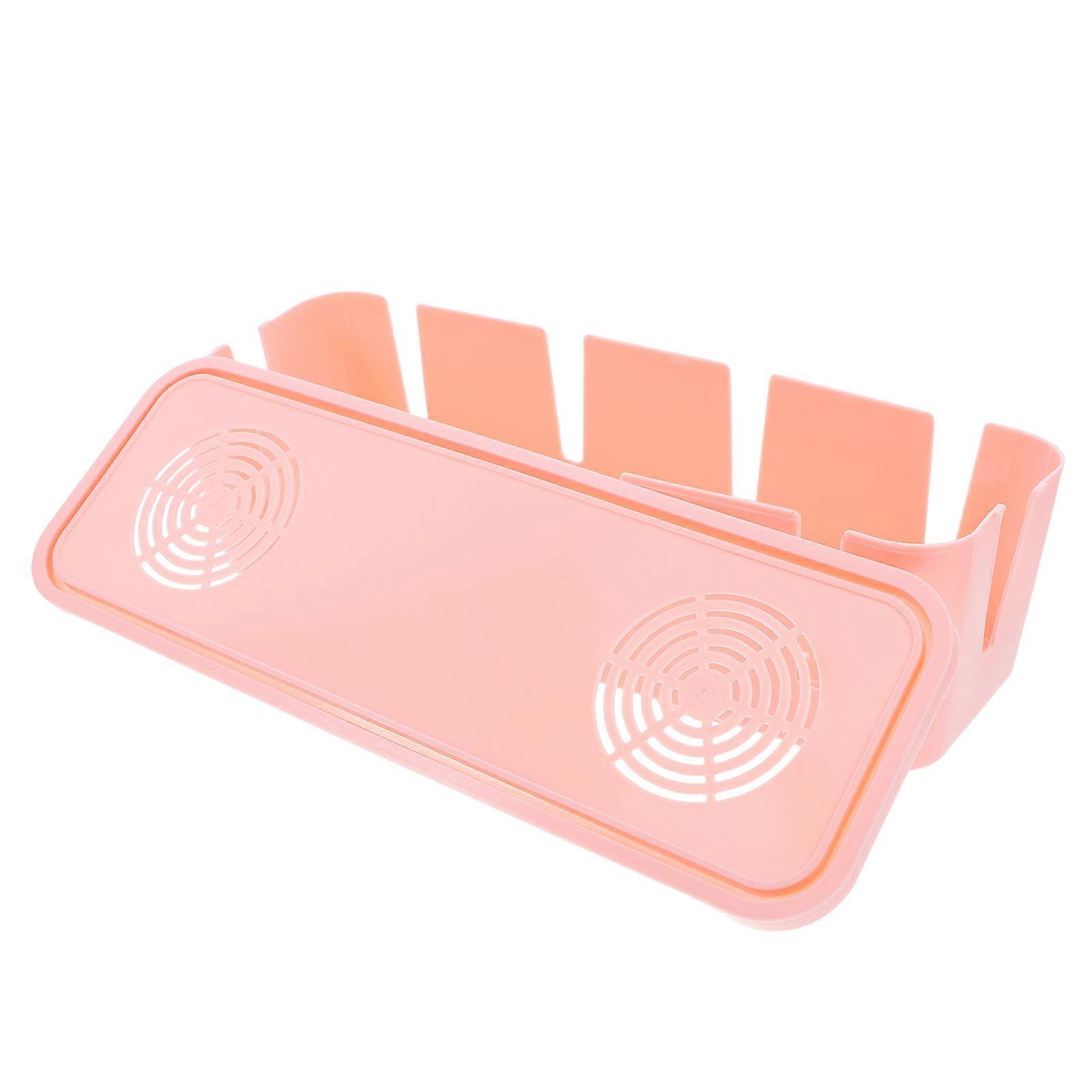 Plug Storage Box Cable Box Organizer for Storage Cable Use 2Pcs Pink
