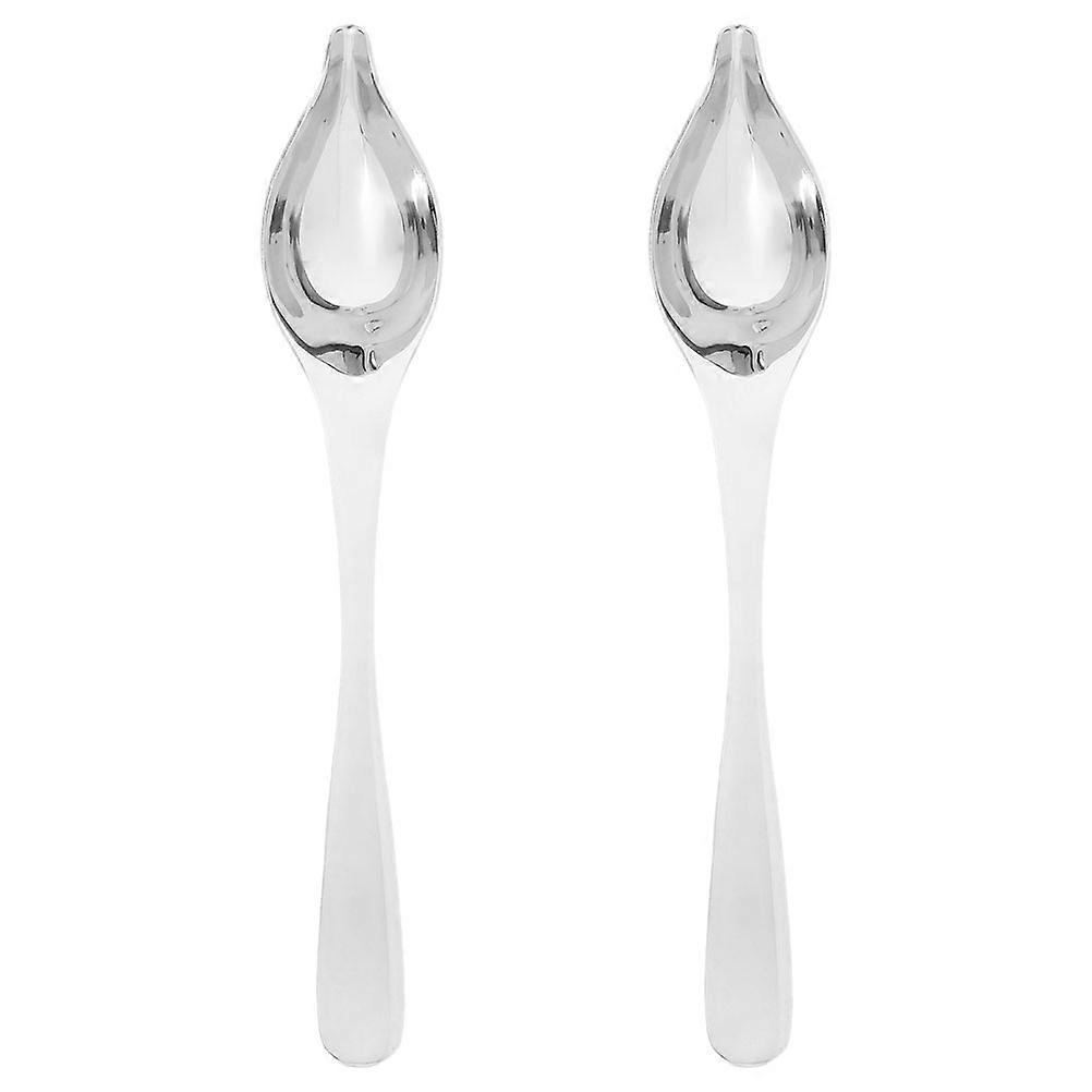 Precision Decorating Stainless Steel Spoon For Culinary Presentation Kitchen Use 6 Pcs Tapered Spout Utensils