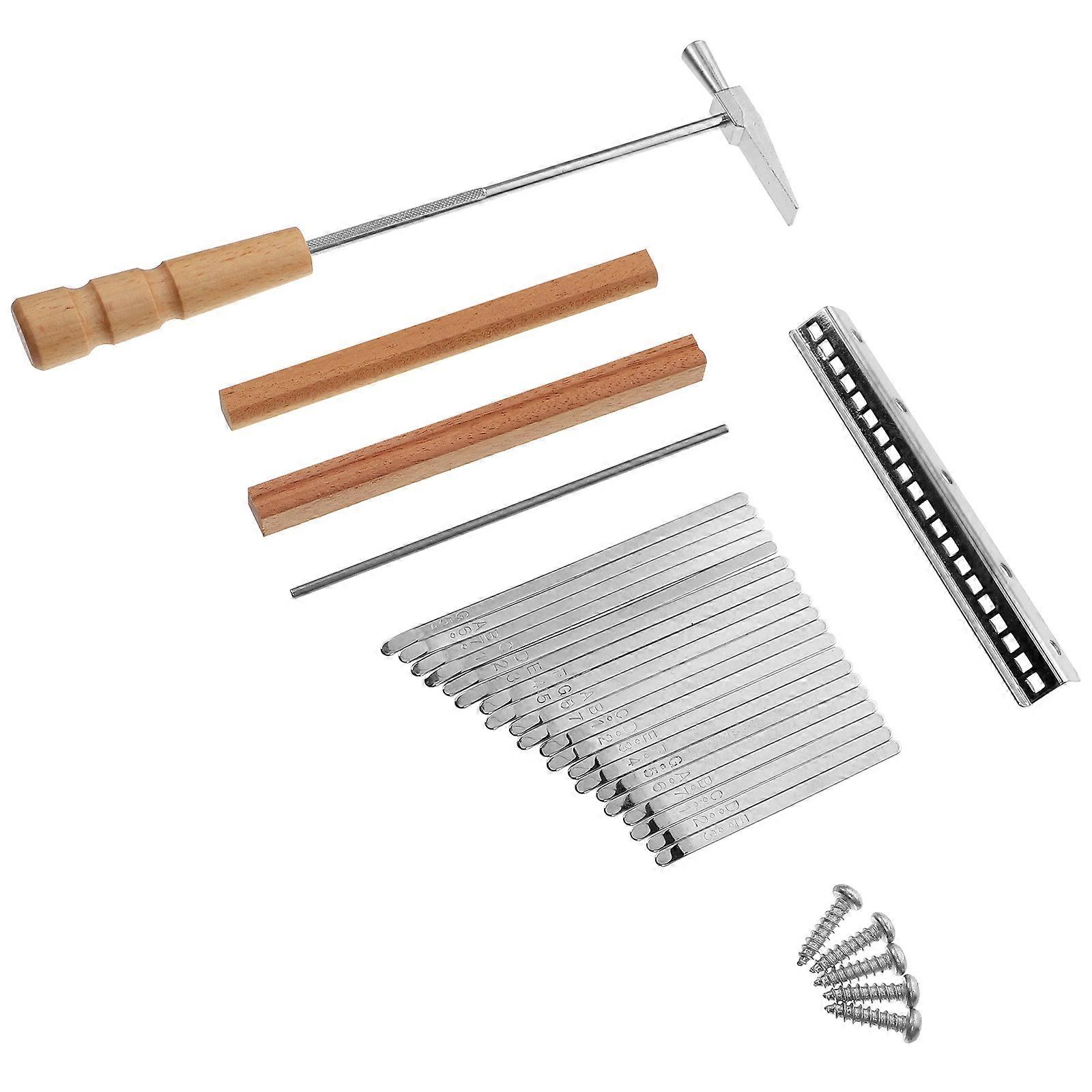 Assorted Color Kalimba tools with Keys and Tuning Hammer 3Sets
