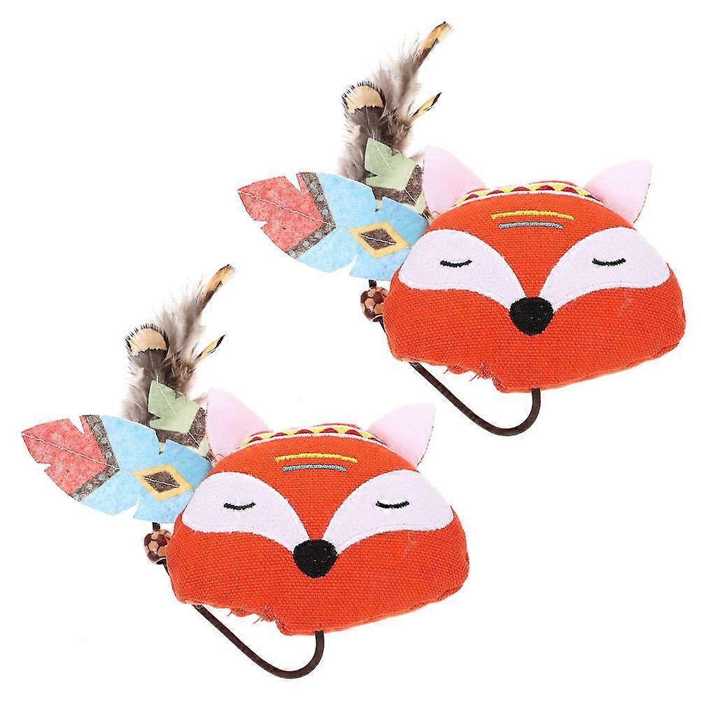 Interactive Cat Toys Plush Chewing Toy for Teeth Grinding 4Pcs Kitten