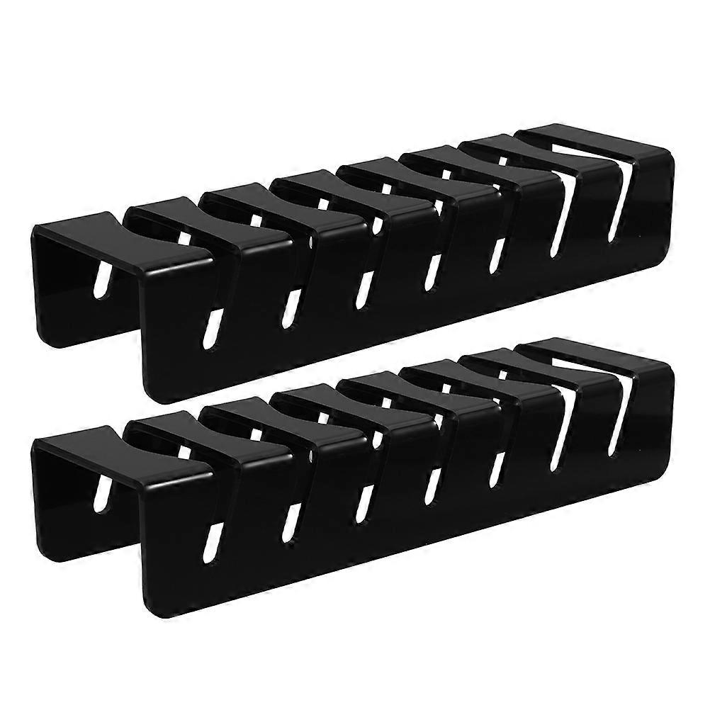 Hat Holder Black Acrylic Hat Rack for Storage Use 8Pcs Display Stand