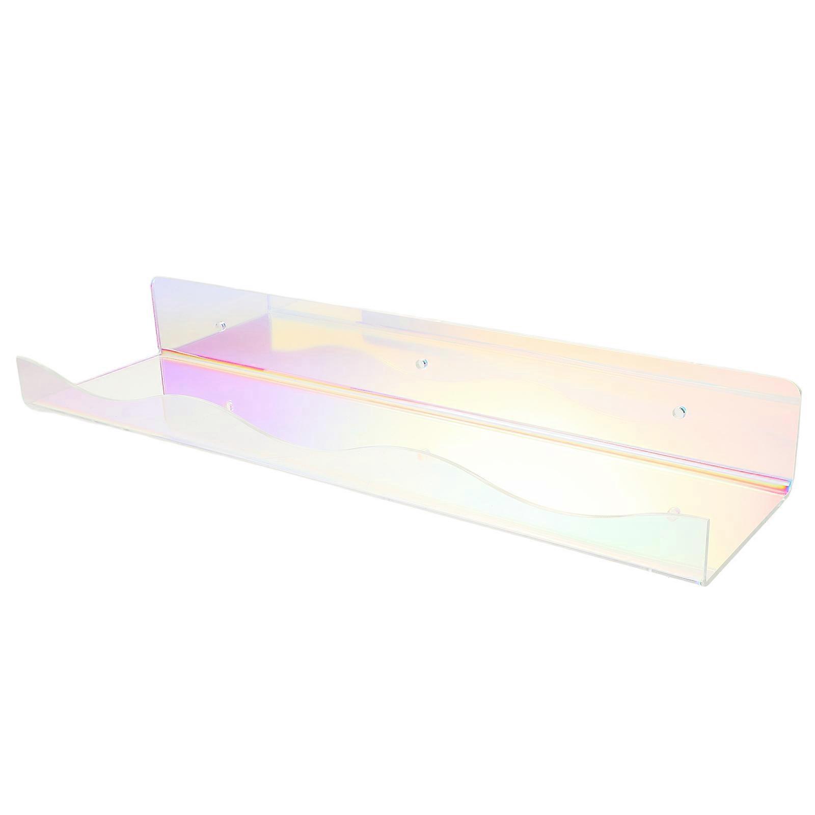 Floating Clear Acrylic Shelves for Wall Mounted Organizing 4Sets