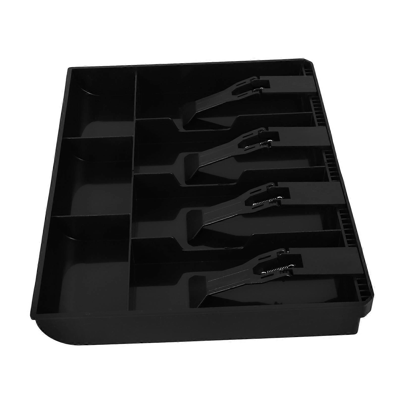 Cashier Drawer Cash Box for Collecting Money 2Pcs Coins Tray Insert