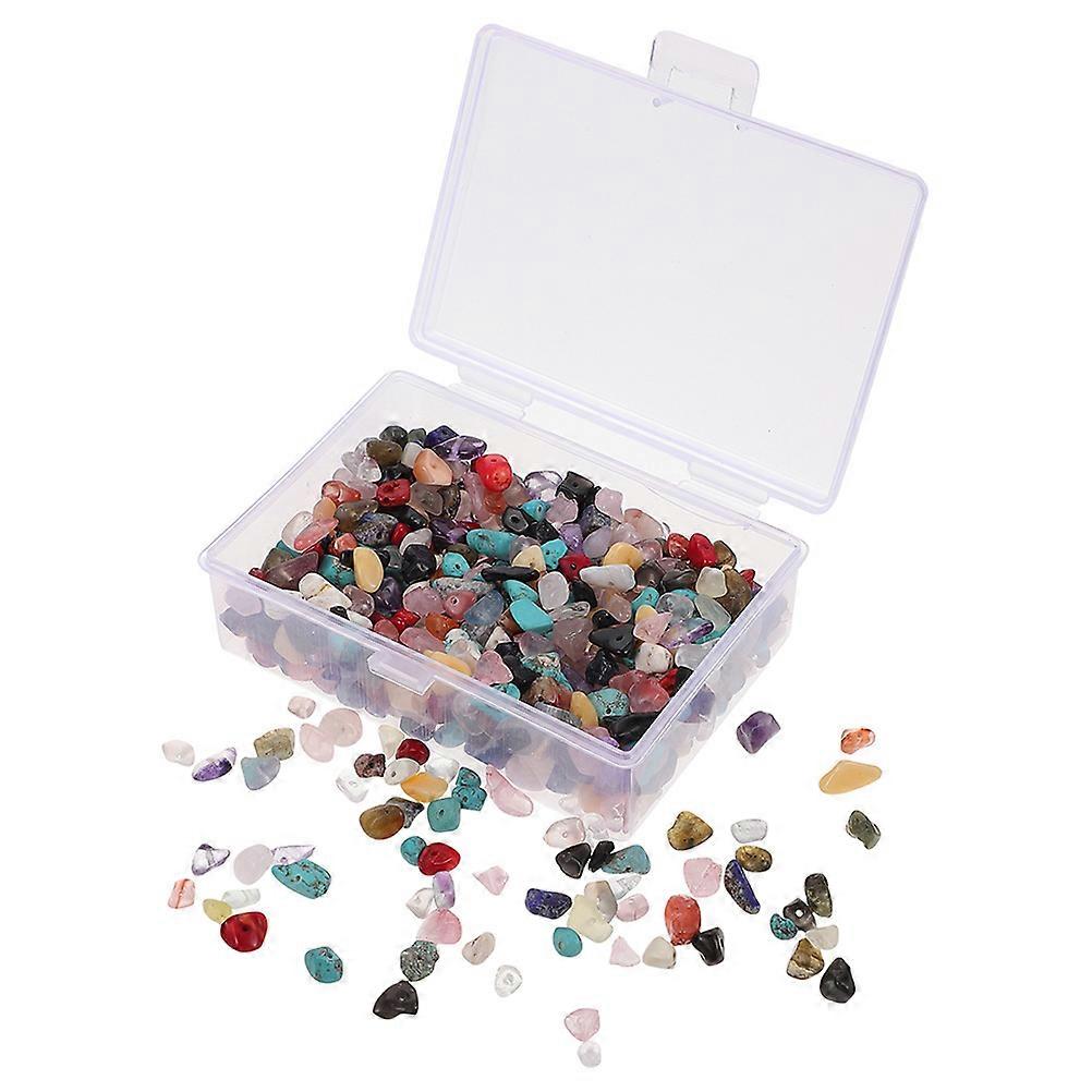 Natural Irregular Stone Beads DIY Craft Materials 4 Boxes Set