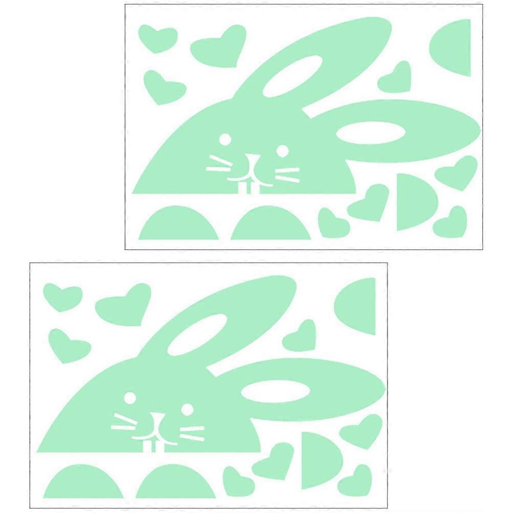 Glow-in-the- Shaped Decals For Home Wall Switch Identification 13.00X8.00X0.10cm 8 Sets