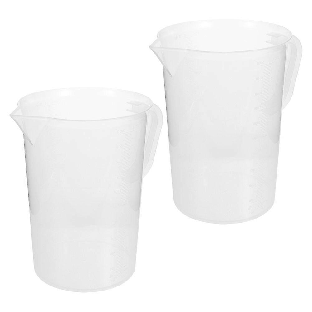 Plastic Liquid Measuring Cups for Cooking Use 4Pcs with Clear Markings