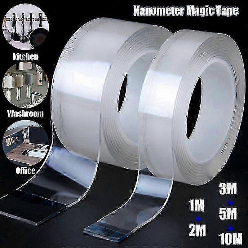 Scotch Nano-tape Double Sided Adhesive Tape No Trace Reusable Waterproof Anti-slip Tape Wall Glue Gadgets Home