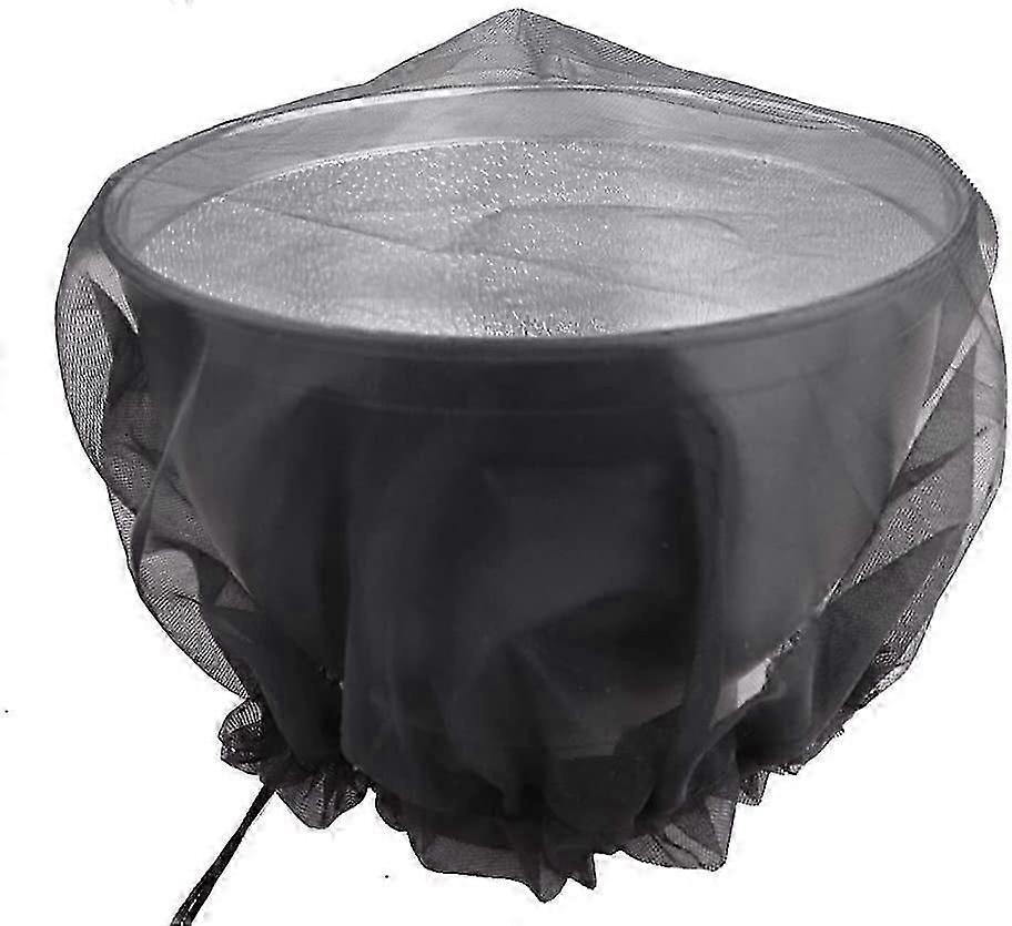 2pcs 37.4 Inch Rain Bucket Net with Drawcord Collect Bucket Water Tank Protector Outdoor Garden Rain Bucket Net