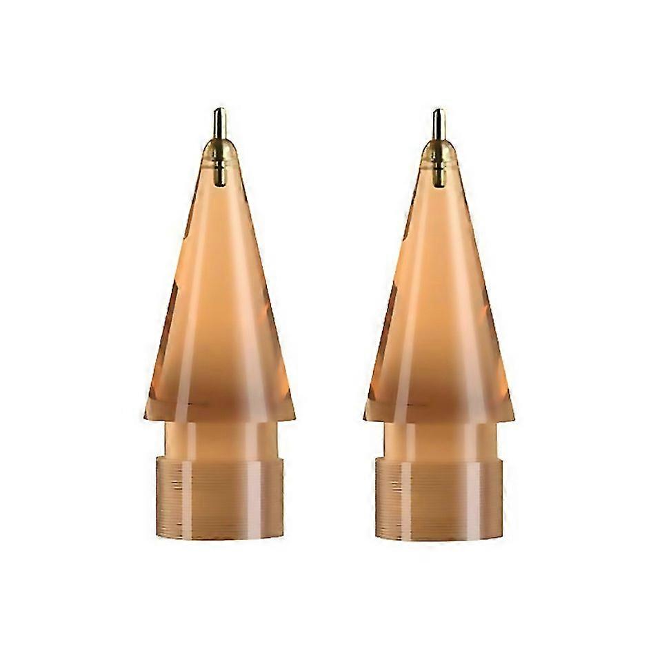 For Apple Pencil 12 2pcs Stylus Transparent Needle Nib Spec Extended Gold