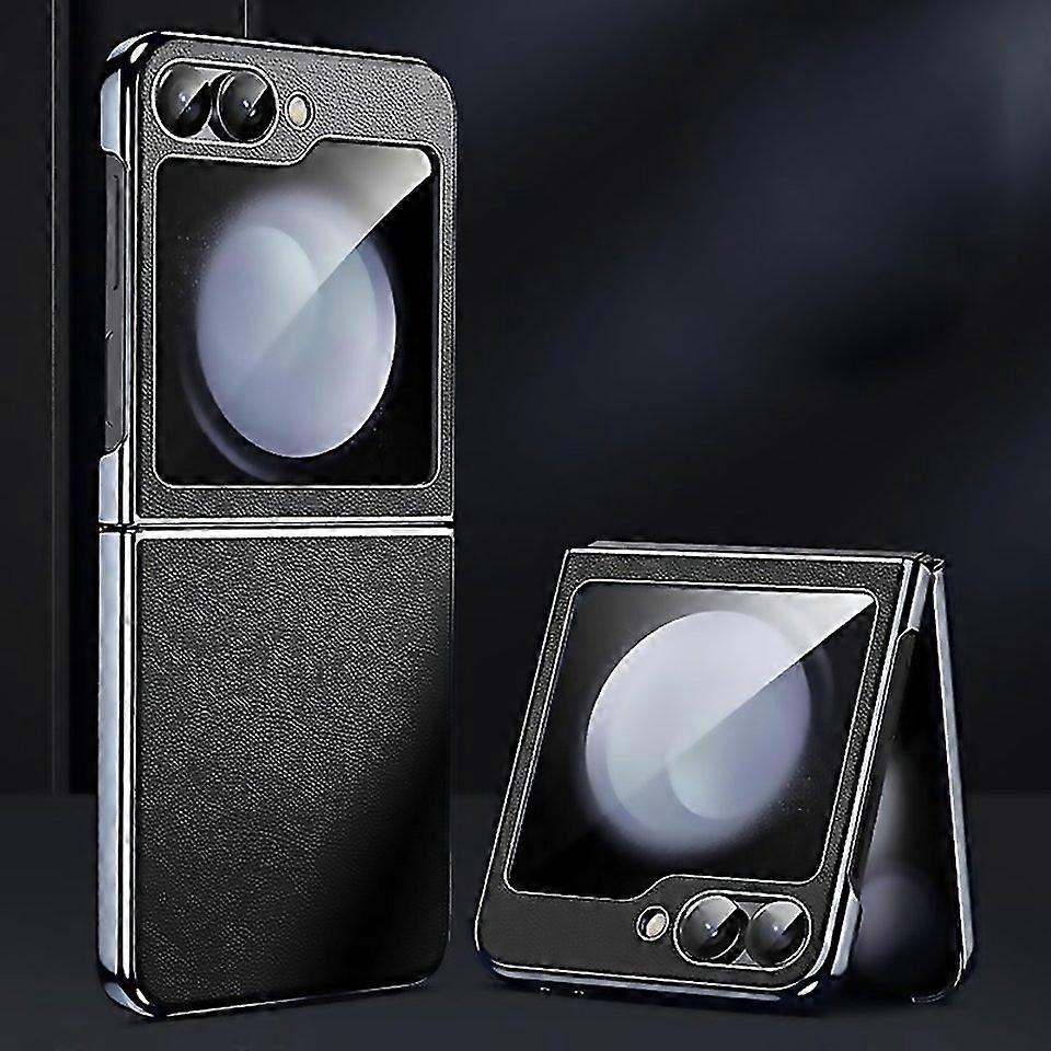 For Electroplated Frame Folding Pu Phone