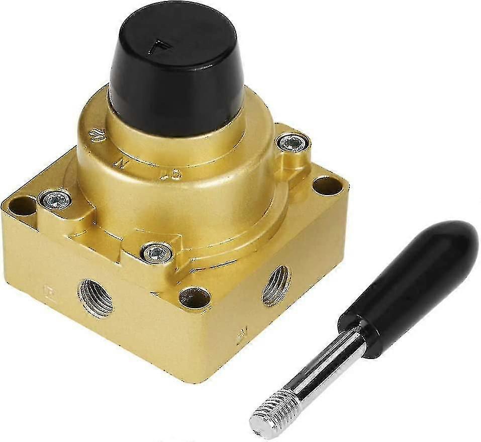 Hv-02 3 Position 4 Way Lever Pneumatic Air Control Valve 1/4" Pt Port