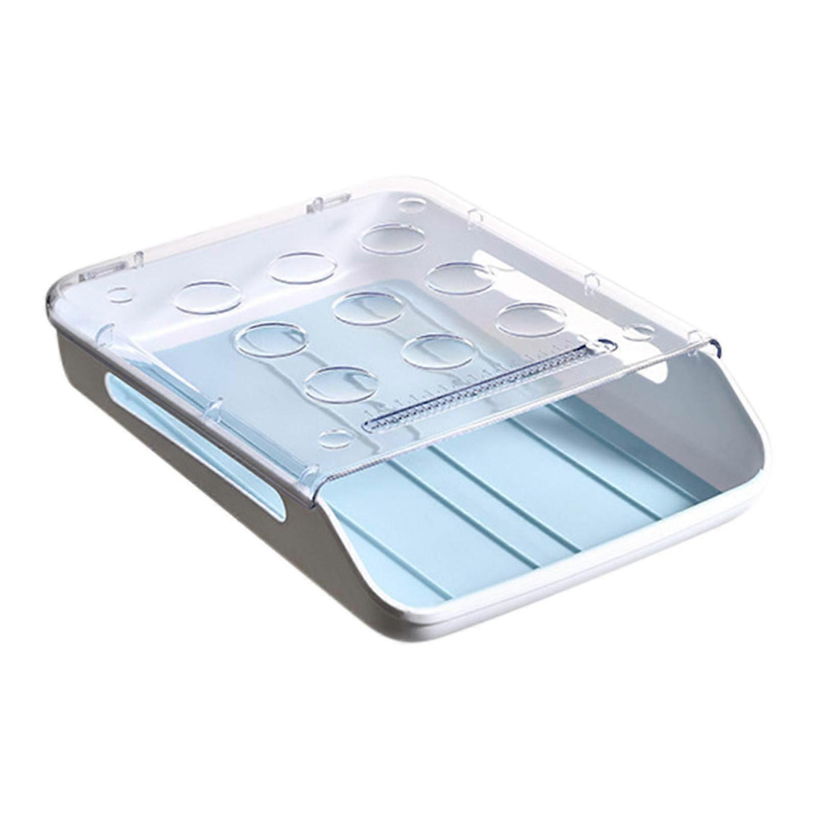 Egg Storage Box Fridge Drawer Organizer, SpaceSaving Egg Container For Pantry, Freezer And Worktops, Plastic
