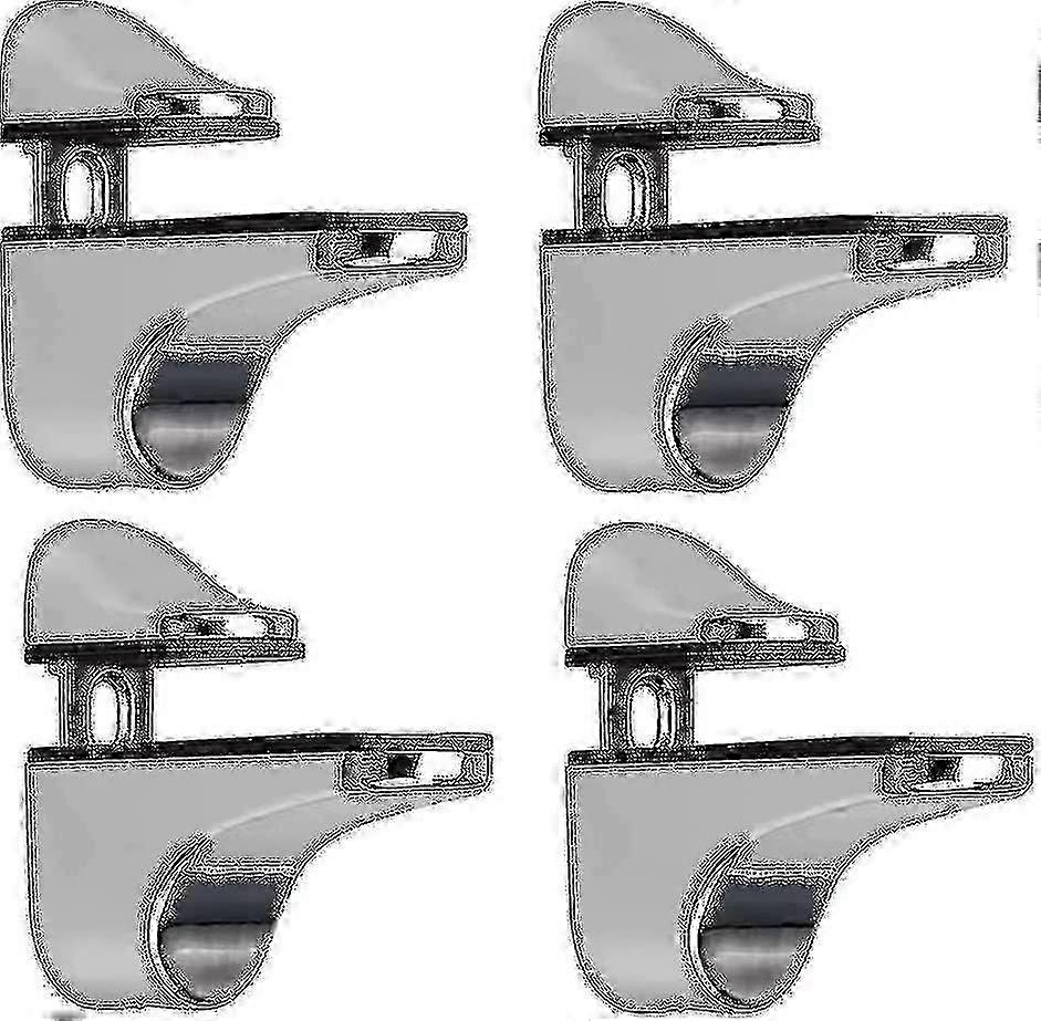 قوس الجرف الزجاجي قابل للتعديل ، 4 قطع قوس الجرف الزجاجي ، المشبك الزجاجي المثبت على الحائط ، قوس الجرف الزجاجي ، للجرف الزجاجي