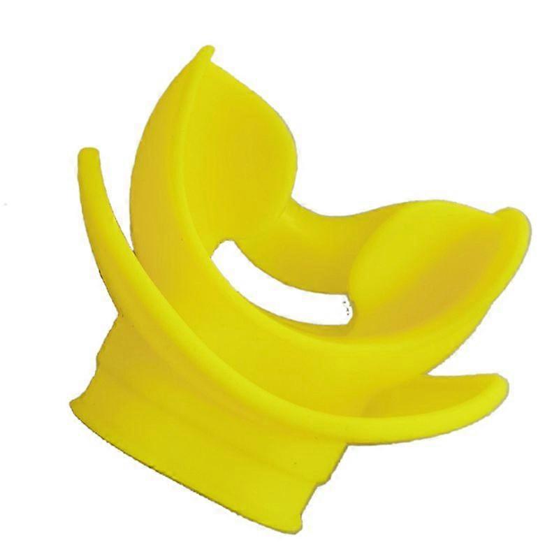Moldable Silicone Diving Bite Mouthpiece Regulator Yellow