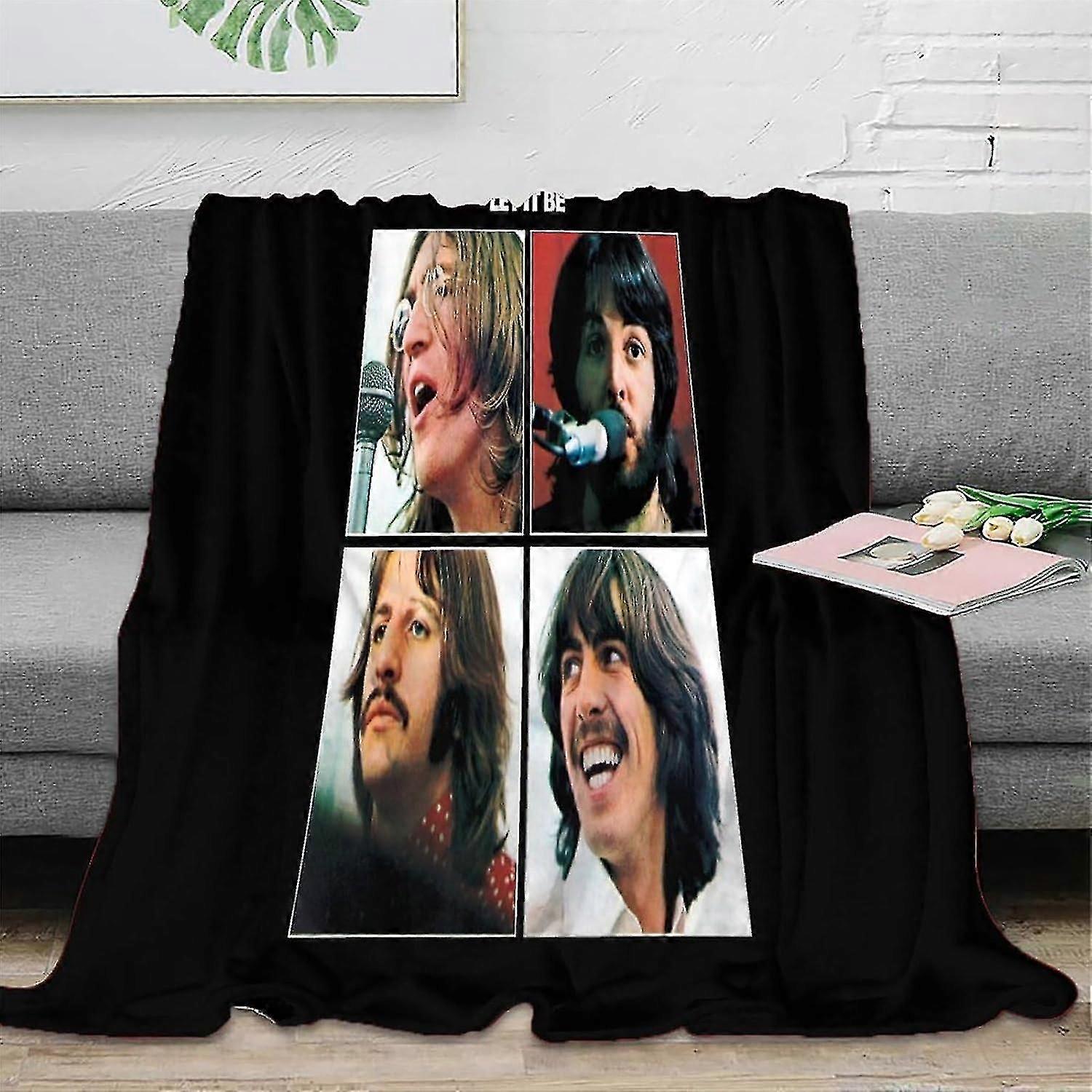 Blanket Keep Warm Blanket The Beatles Patterns Flannel Fleece Blankets 3d Printed Throw Blanket Soft Microfiber Flannel Fleece Blanket For Child Adult