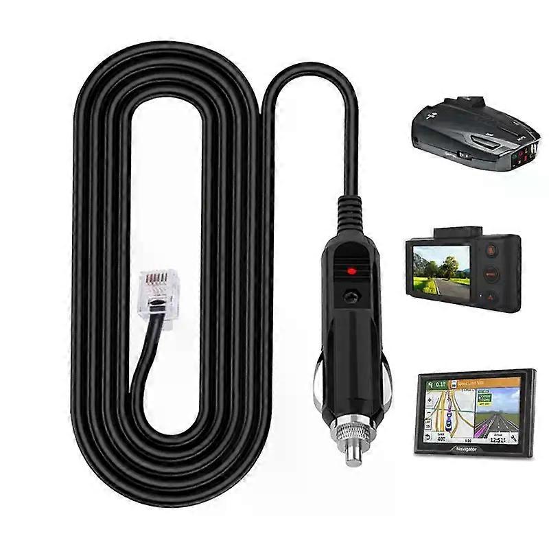Radar Detector Power Cord Rj11 12V 2A Radar Detector Cables For Escort Passport 8500 X50 9500IX 7500IS Redline 360c MAX