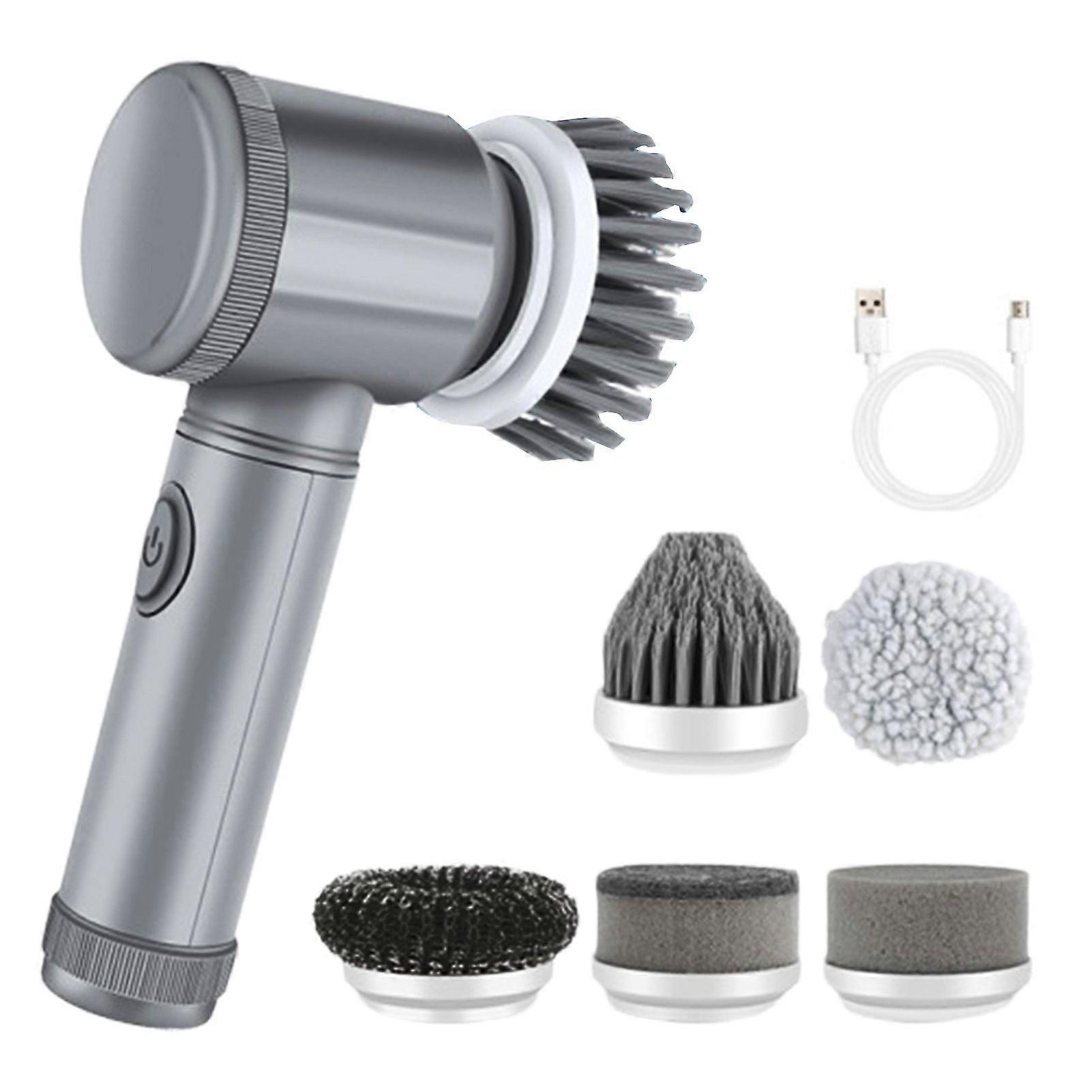 Rechargeable Power Scrubber Cleaning Brush 360 Degree Rotating Deep Cleaning Cordless Power Electric Scrubber