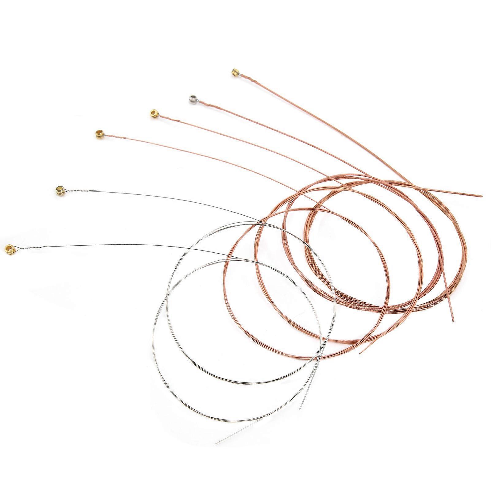 Acoustic Guitar String Replacement AntiRust Coating Light Musical Instrument Accessories(Copper )